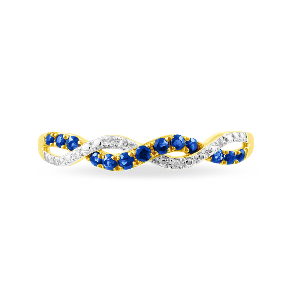 Bague Sofia Or Jaune Saphir Et Diamant - Bagues vintage Femme | Marc Orian