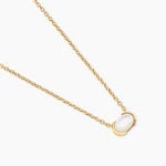 Collier Nymphe Argent Dor&eacute; A L'Or 750/1000 Nacre - Colliers avec pierres Femme | Marc Orian