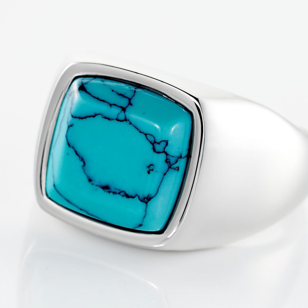 Chevali&egrave;re Phebus Him Acier Blanc Pierre D'imitation - Bijoux fantaisie Homme | Marc Orian