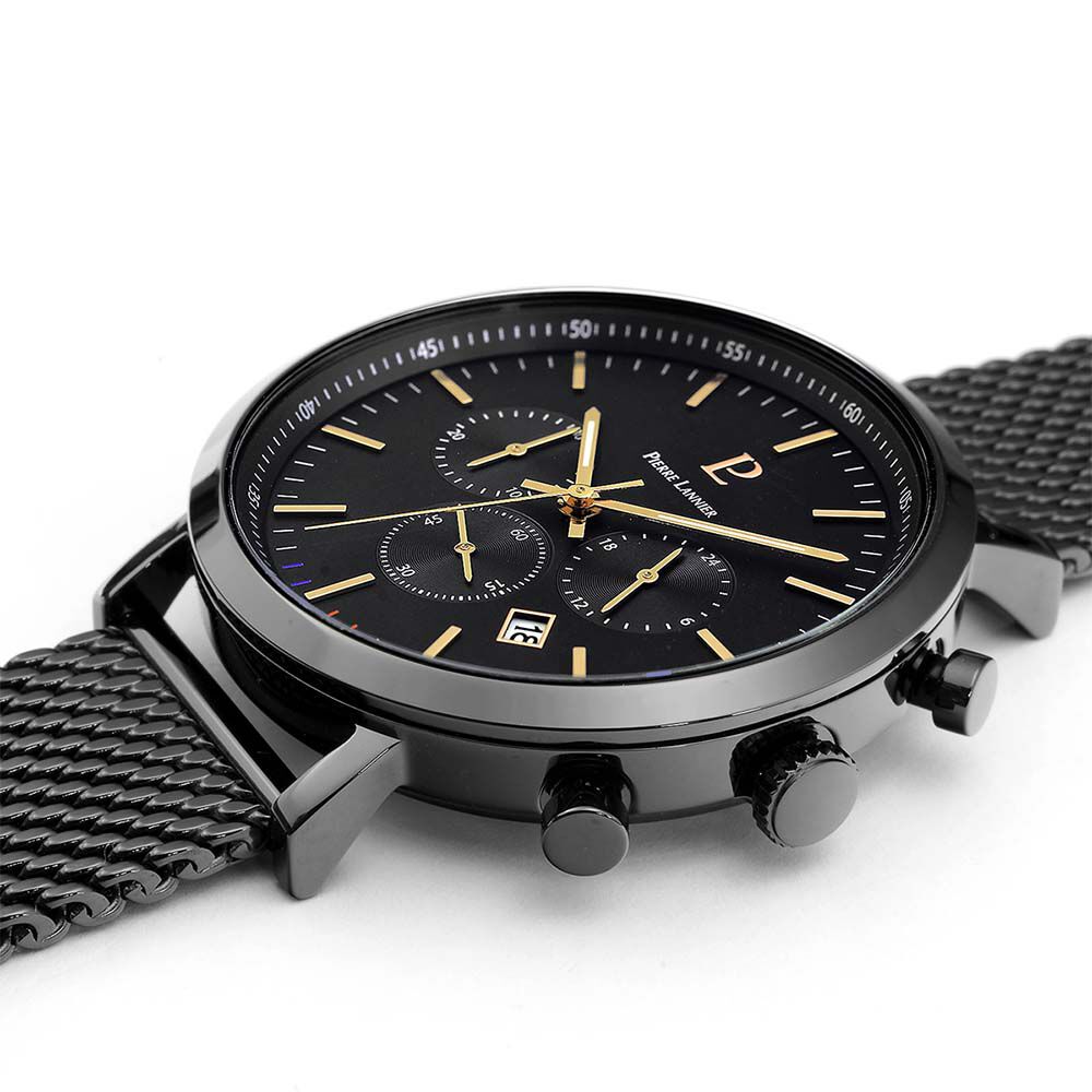 Montre Pierre Lannier Baron Noir - Montres &eacute;tanches Homme | Marc Orian