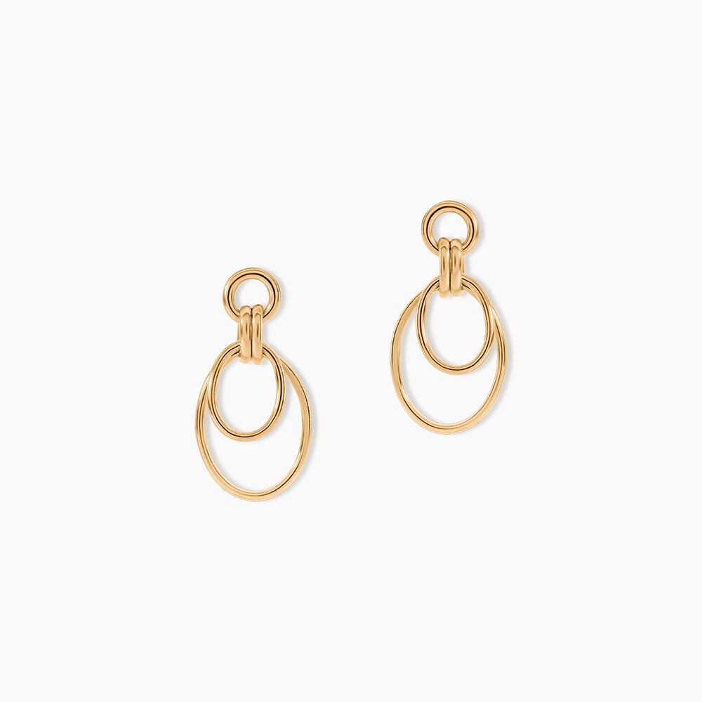 Boucles D'Oreilles Pendantes Felicity Plaqu&eacute; Or Jaune - Pendantes Femme | Marc Orian