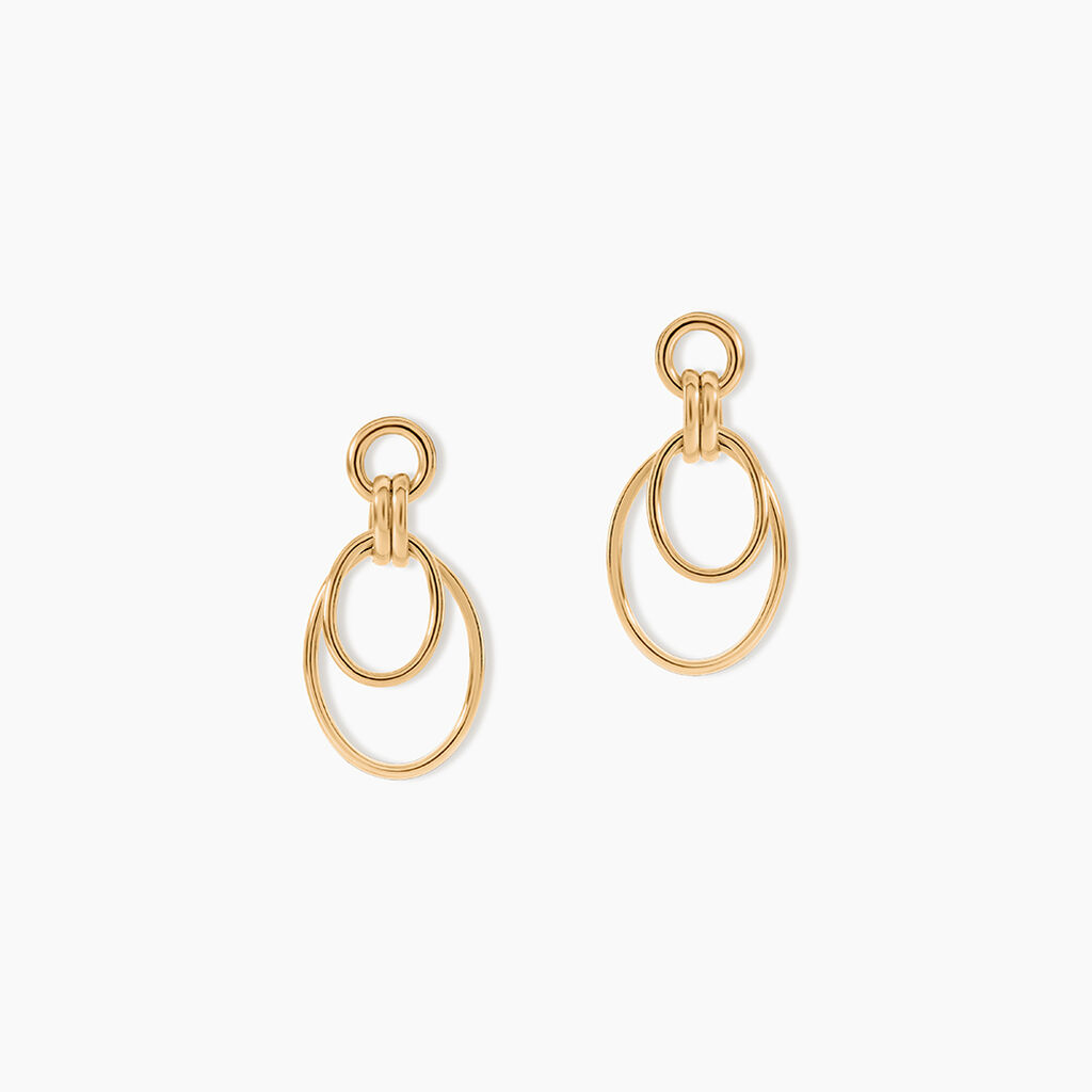 Boucles D'Oreilles Pendantes Felicity Plaqu&eacute; Or Jaune - Pendantes Femme | Marc Orian