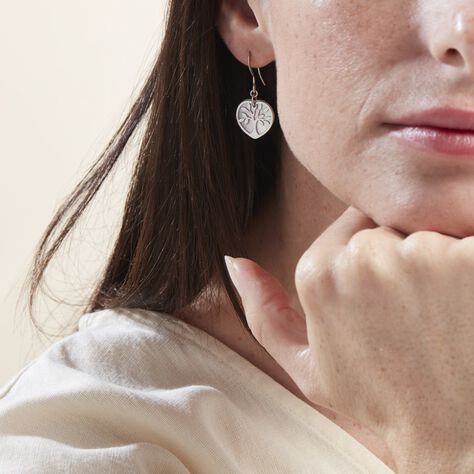 Boucles D'oreilles Pendantes Argent Blanc Vitto Nacres - Boucles d'oreilles Pendantes Femme | Marc Orian