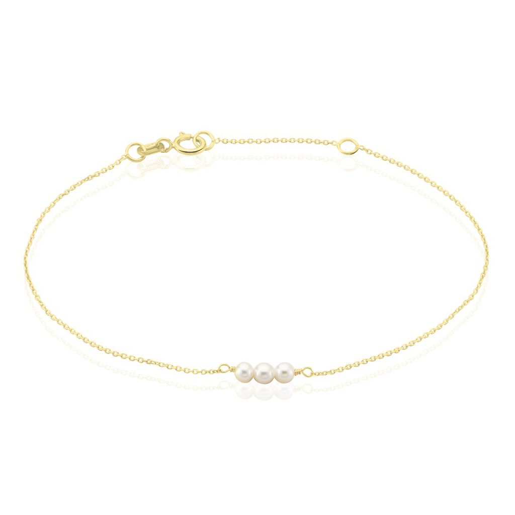 Bracelet Or Jaune Heliantheme Perles - Bracelets chaînes Femme | Marc Orian