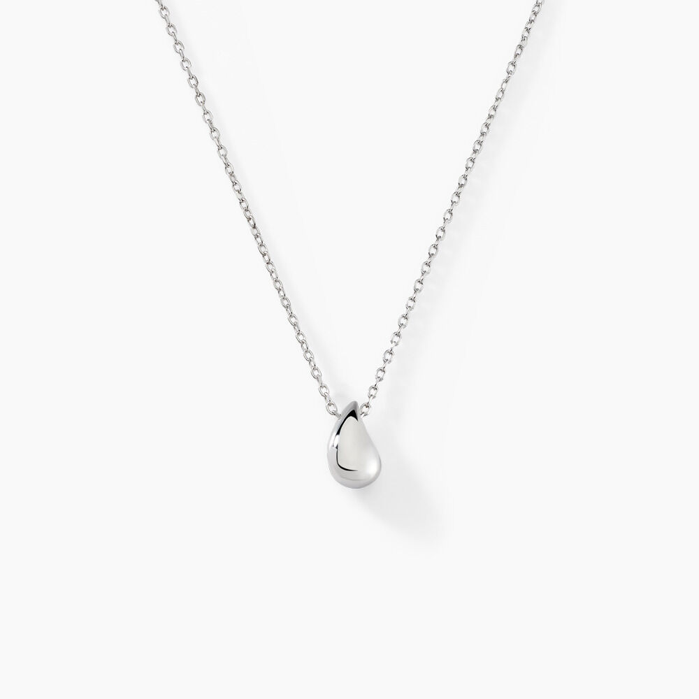 Collier Curve Argent Blanc - Colliers fantaisie Femme | Marc Orian