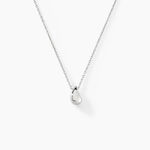 Collier Curve Argent Blanc - Colliers fantaisie Femme | Marc Orian