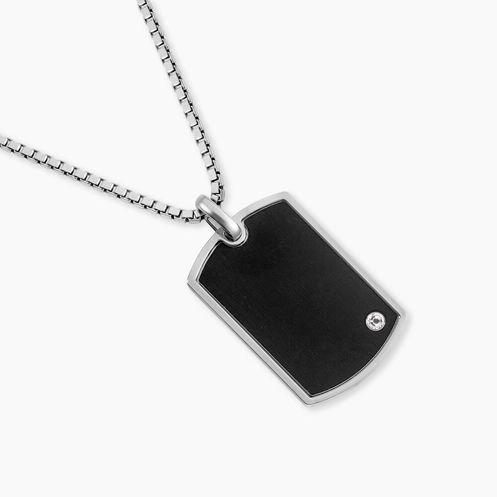 Collier Argent Blanc Ilias Oxyde De Zirconium - Colliers avec pierres Homme | Marc Orian