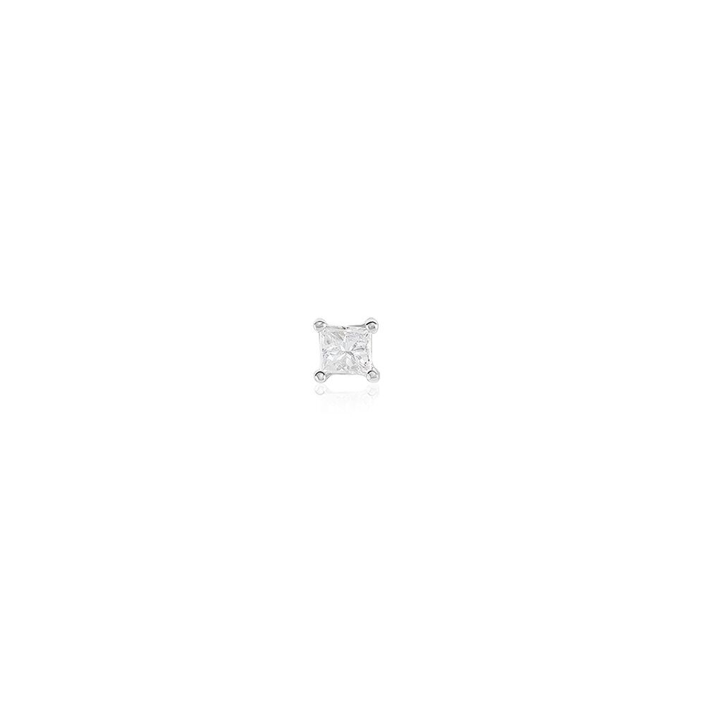Boucle D'oreille Puces Myralie Or Blanc Diamant - Puces Femme | Marc Orian