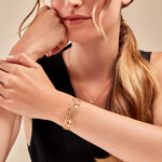 Bracelet Manchette Eva Acier Jaune - Bijoux fantaisie Femme | Marc Orian