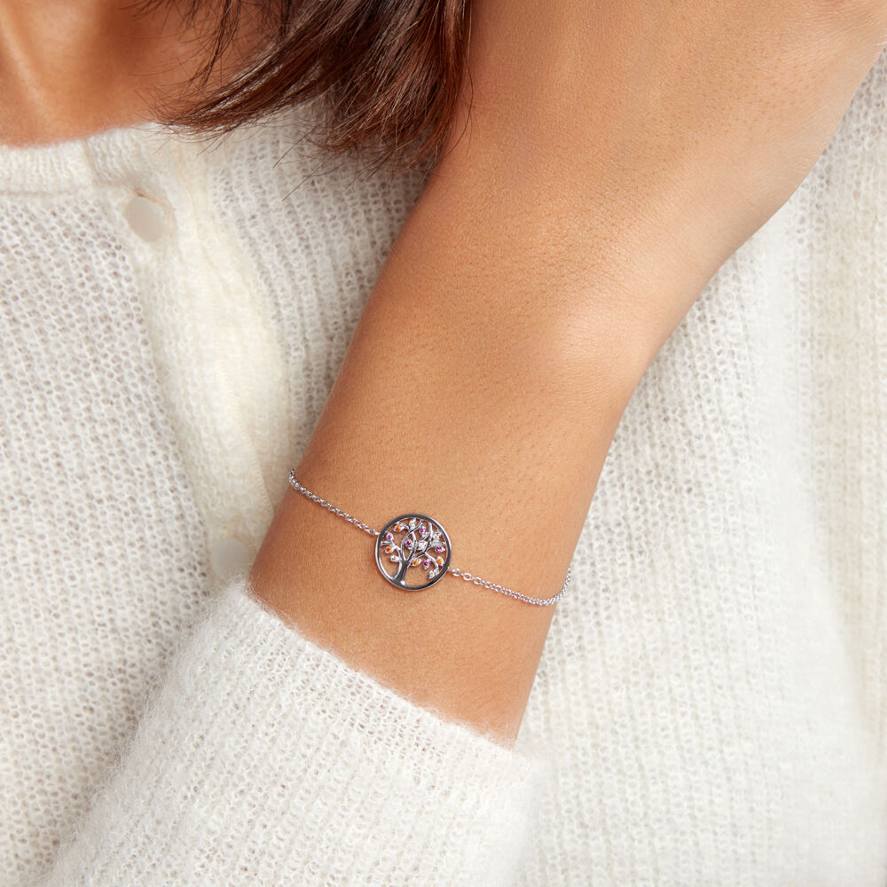Bracelet Alive Argent Blanc Oxyde De Zirconium - Bracelets chaînes Femme | Marc Orian