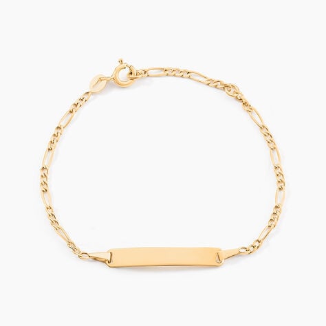 Bracelet Identit&eacute; B&eacute;b&eacute; Bartolomee Or Jaune - Gourmettes Enfant | Marc Orian