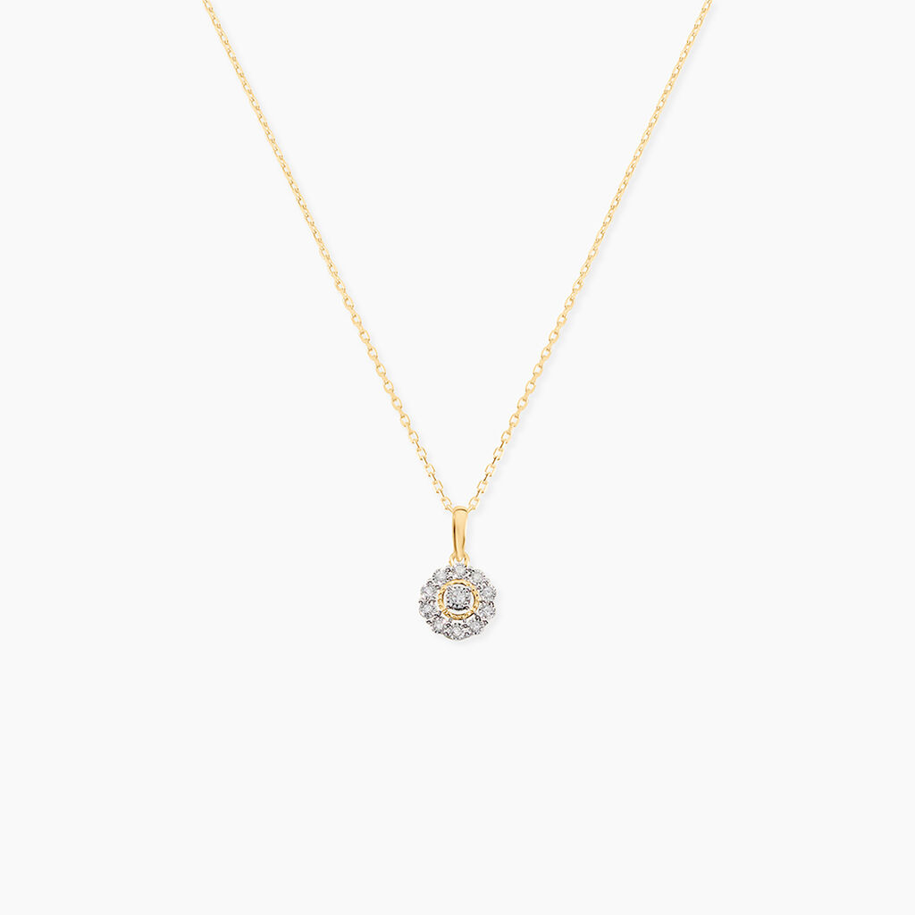 Collier Charletta Or Jaune Diamant - Colliers avec pierres Femme | Marc Orian
