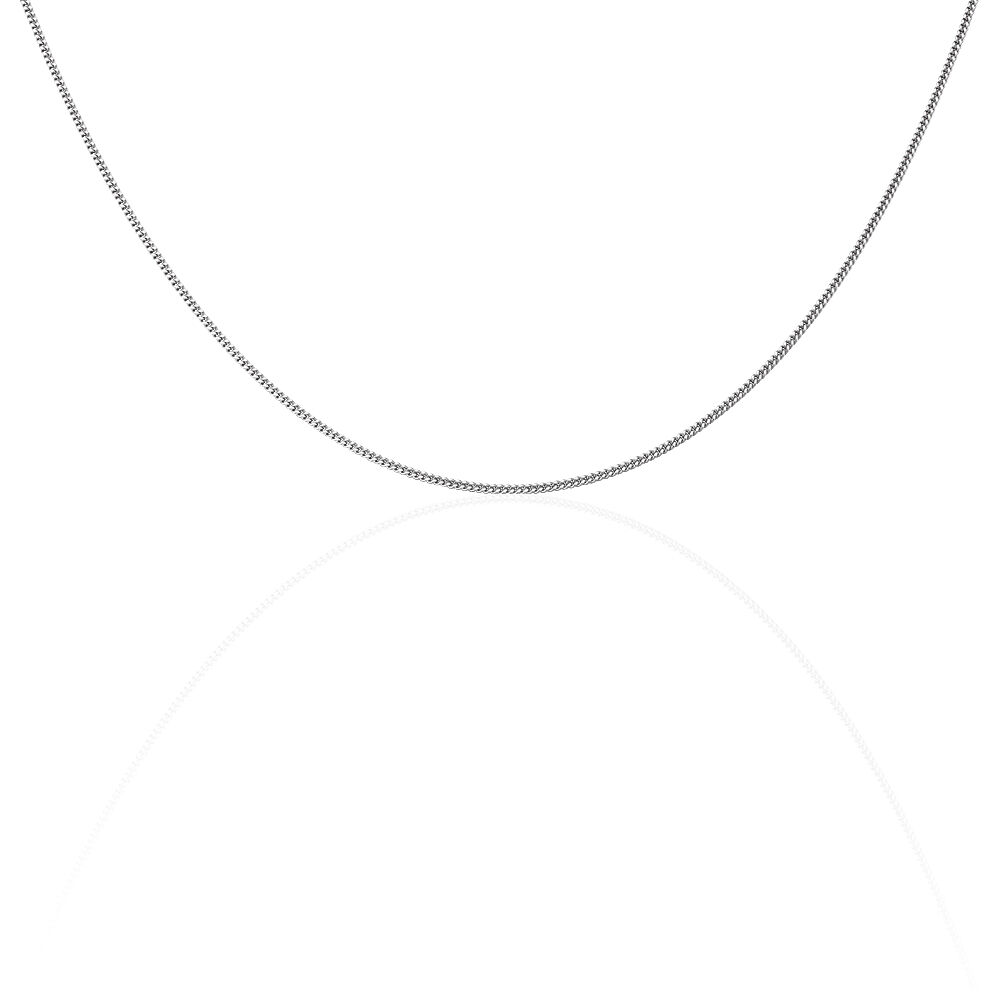 Chaîne Imad Maille Gourmette Or Blanc - Chaines Femme | Marc Orian