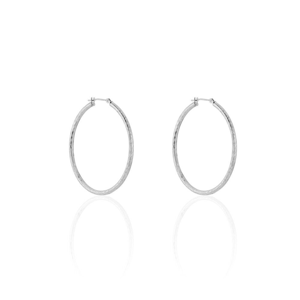 Créoles Cayla Or Blanc - Créoles Femme | Marc Orian