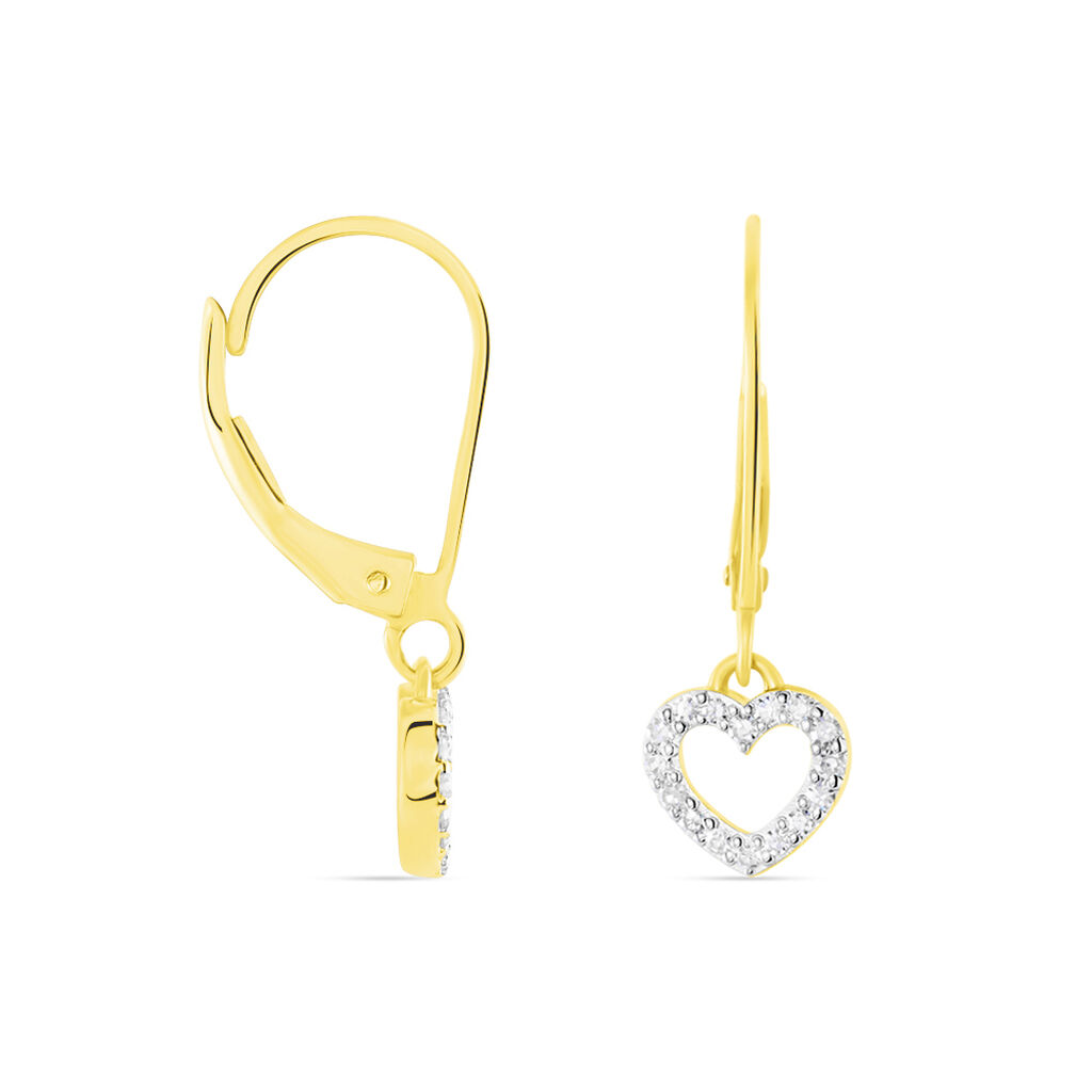 Boucles D'oreilles Pendantes Ursa Or Jaune Diamant - Boucles d'oreilles pierres précieuses Femme | Marc Orian