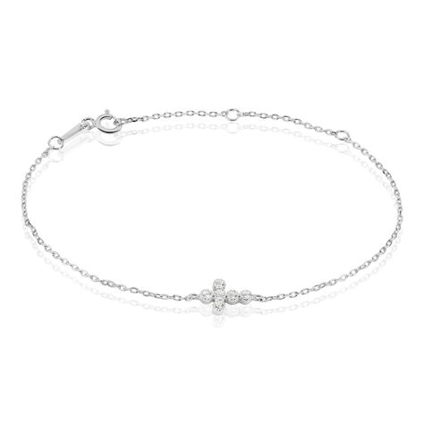 Bracelet Priscus Argent Blanc Oxyde De Zirconium - Bracelets chaînes Femme | Marc Orian