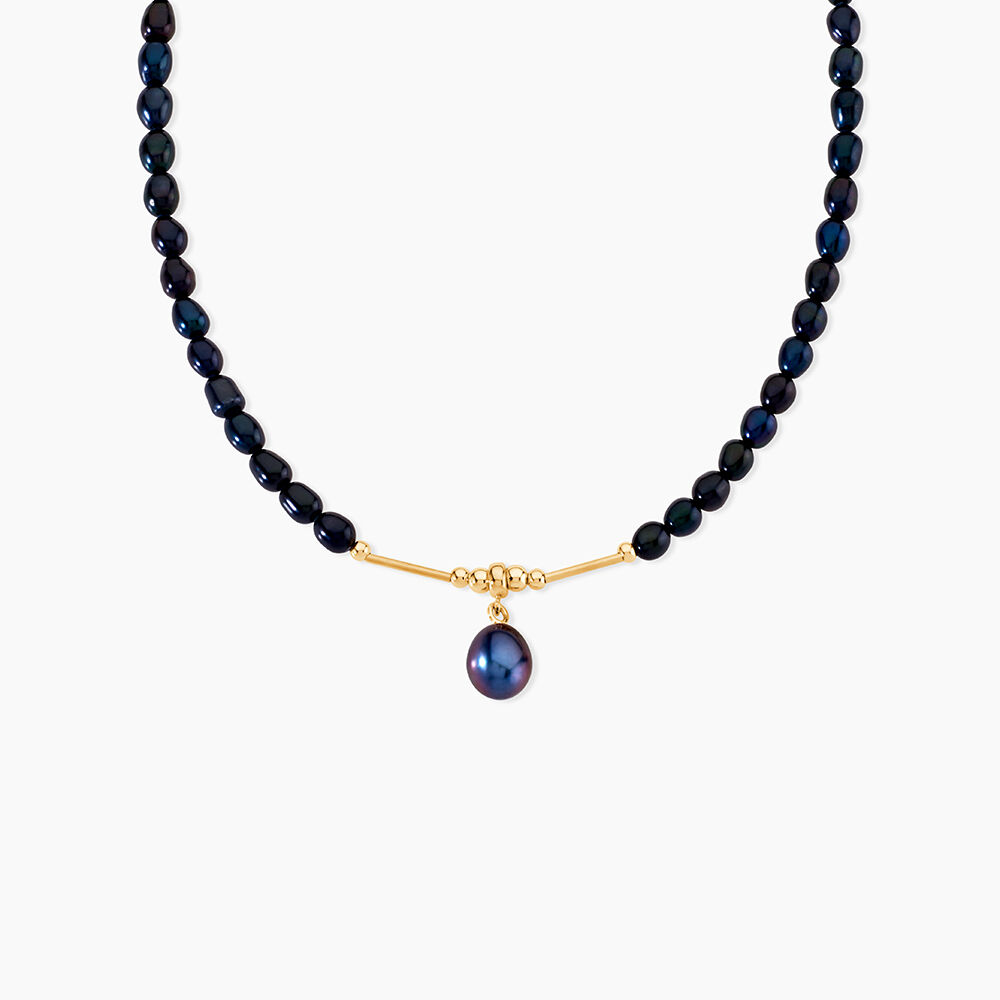 Collier Stella-Rose Or Jaune Perle De Culture - Colliers avec pierres Femme | Marc Orian