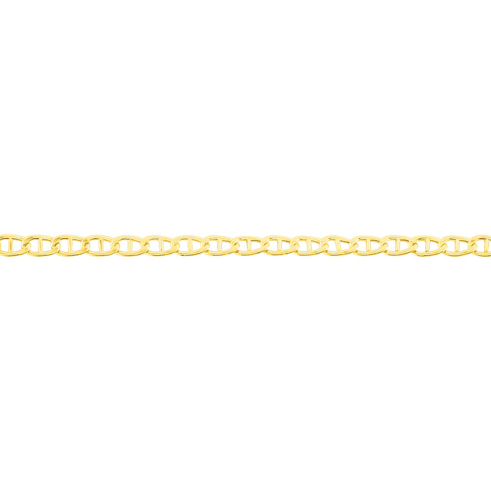 Bracelet Capucin Or Jaune Maille Marine Plate - Bracelets mailles Femme | Marc Orian
