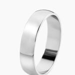 Alliance Aphroditia Demi Jonc Bombe Platine Blanc - Alliances duo Unisex | Marc Orian