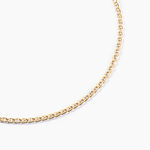 Collier Capucin Or Jaune Maille Marine Plate - Chaines Femme | Marc Orian