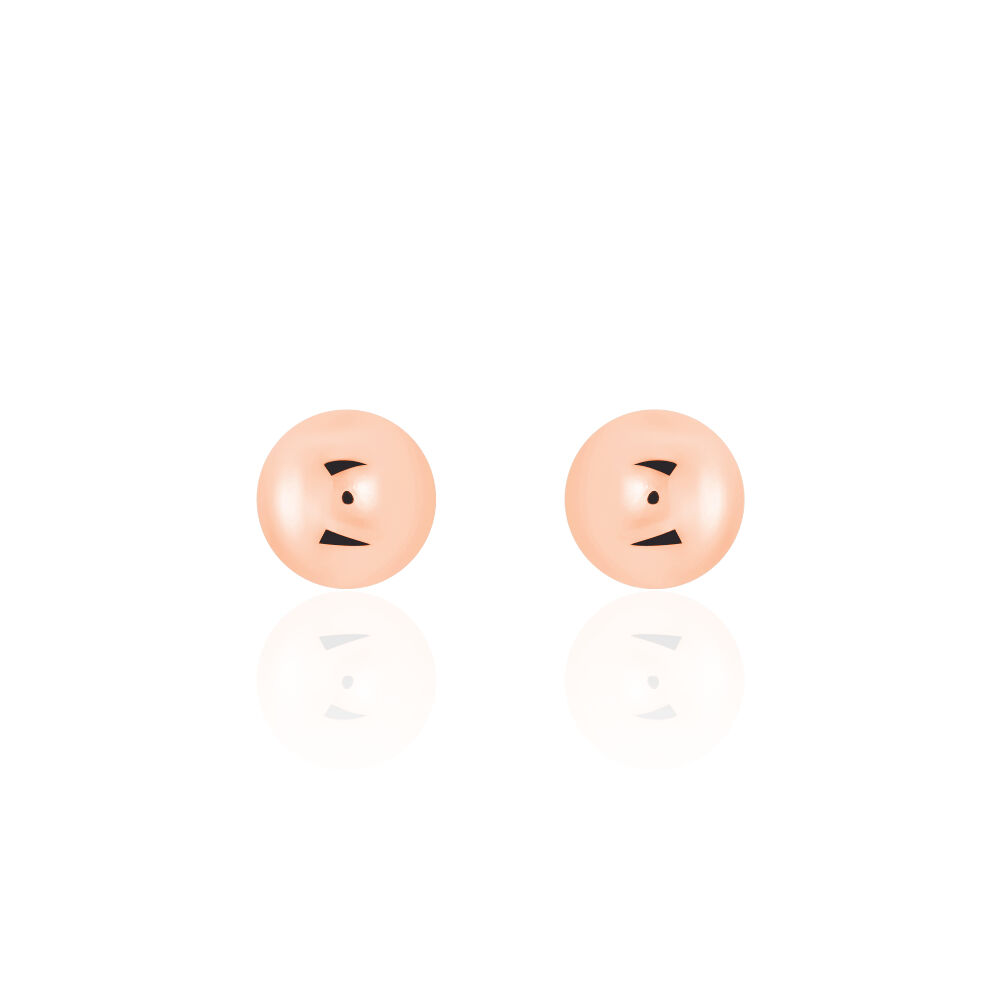 Boucles D'oreilles Puces Virgie Argent Rose - Puces Femme | Marc Orian