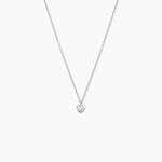 Collier Mini Heart Argent Blanc Oxyde De Zirconium - Colliers avec pierres Femme | Marc Orian
