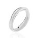 Alliance Filipine Demi Jonc Classique Argent Blanc