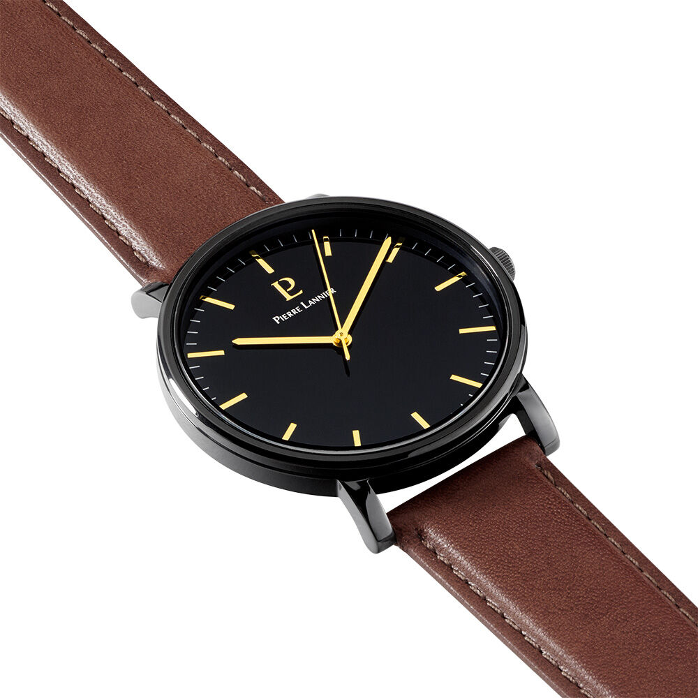 Montre Pierre Lannier Essential Noir - Montres classiques Homme | Marc Orian