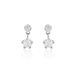 Boucles D'oreilles Puces Tibby Argent Blanc Oxyde De Zirconium - Puces Femme | Marc Orian