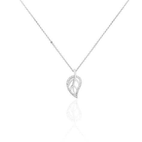 Collier Filae Argent Blanc Oxyde De Zirconium - Colliers avec pierres Femme | Marc Orian