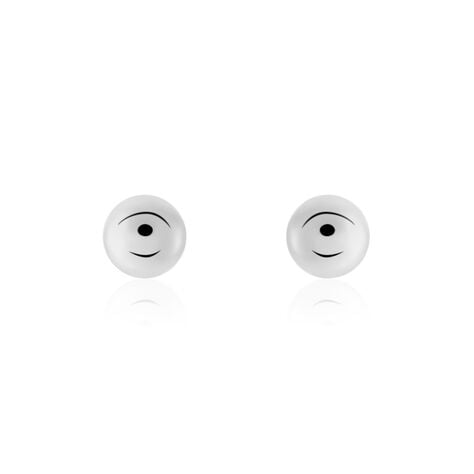 Boucles D'oreilles Puces Virgie Argent Blanc - Puces Femme | Marc Orian