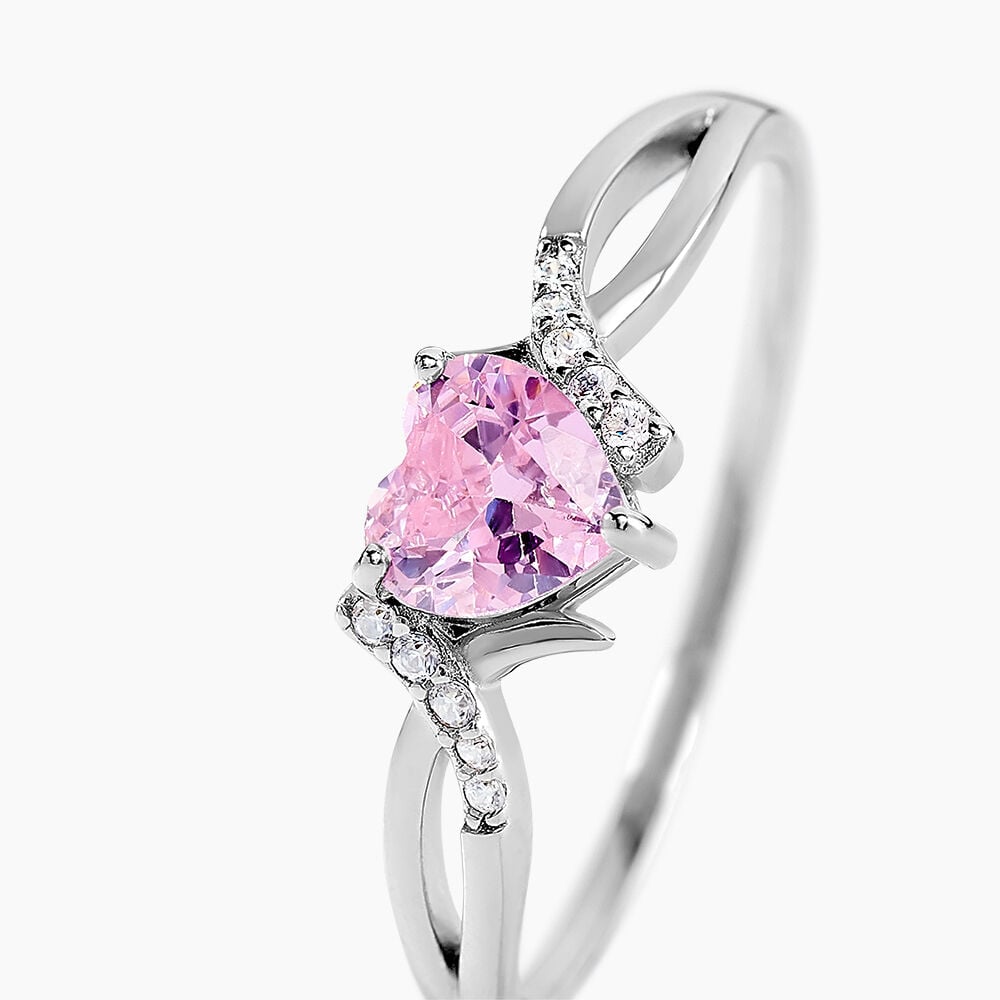 Bague Argent Blanc Avalon Oxyde De Zirconium - Solitaires Femme | Marc Orian