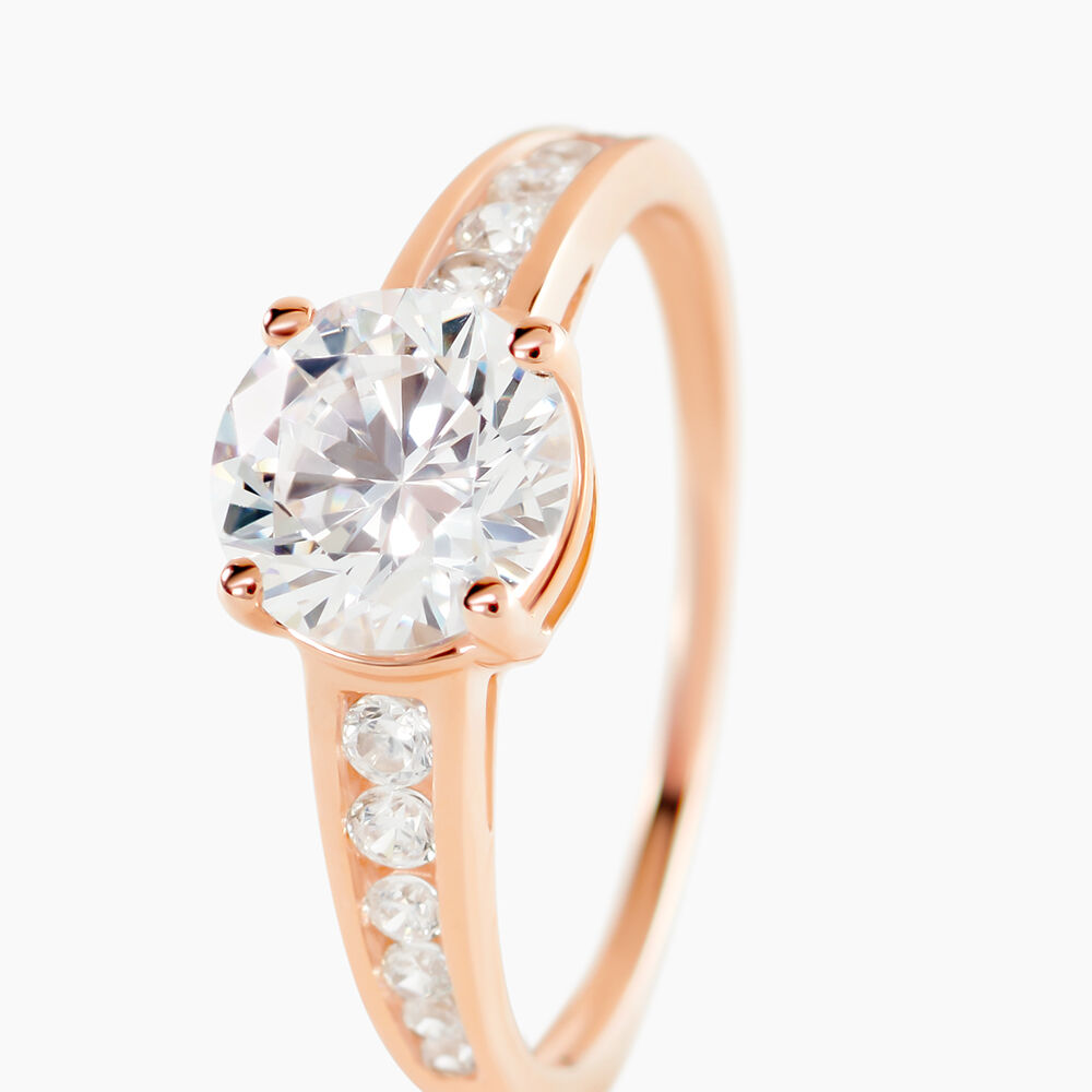 Bague Tatjana Or Rose Oxyde De Zirconium - Solitaires Femme | Marc Orian
