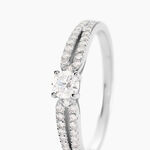 Bague Solitaire Katalina Or Blanc Diamant - Solitaires Femme | Marc Orian