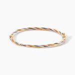 Bracelet Jonc Temani Or Tricolore - Bracelets joncs Femme | Marc Orian