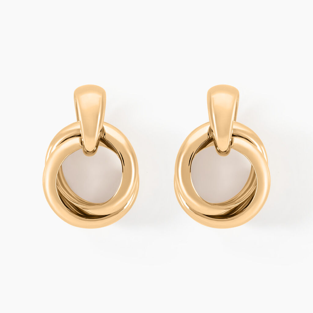 Boucles D'oreilles Pendantes Plaqu&eacute; Or Jaune Alfonsina - Pendantes Femme | Marc Orian