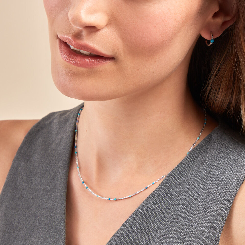 Collier Cacilia Argent Blanc - Colliers Femme | Marc Orian