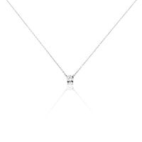 Collier Ponama Or Blanc Oxyde De Zirconium