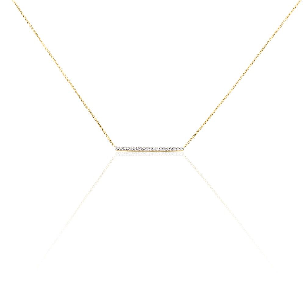 Collier Alayna Or Jaune Diamant - Colliers avec pierres Femme | Marc Orian