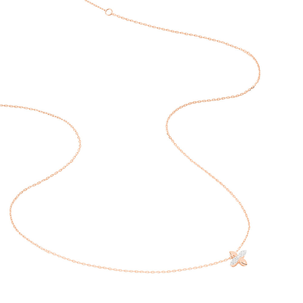 Collier Ginila Or Rose Diamant - Colliers avec pierres Femme | Marc Orian