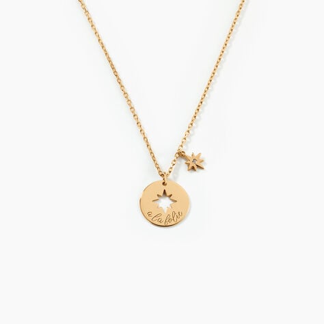 Collier Edythe Plaqué Or Jaune Oxyde De Zirconium - Colliers avec pierres Femme | Marc Orian