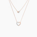 Collier Emilia Or Rose Diamant - Colliers multirangs Femme | Marc Orian