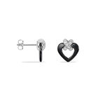 Boucles D'oreilles Puces Nolwen Argent  C&eacute;ramique Oxyde De Zirconium - Puces Femme | Marc Orian