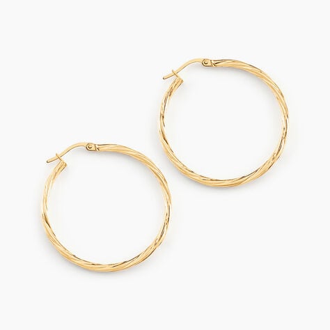 Cr&eacute;oles Youri Or Jaune - Cr&eacute;oles Femme | Marc Orian