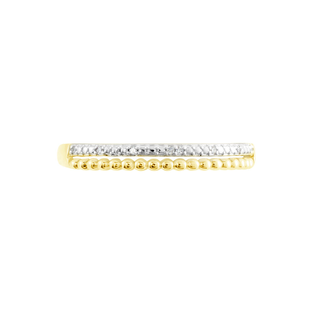 Alliance Or Jaune Adah Diamants - Bagues pierres précieuses Femme | Marc Orian
