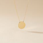 Collier Leana Pastille Gravable Or Jaune - Bijoux personnalis&eacute;s Enfant | Marc Orian
