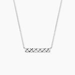 Collier Vinie Argent Blanc - Colliers fantaisie Femme | Marc Orian