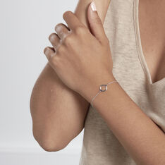 Bracelet Cencio Argent Blanc - Bracelets chaînes Femme | Marc Orian
