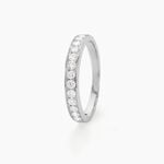 Alliance Rhea Or Blanc Diamant - Alliances avec pierres Femme | Marc Orian