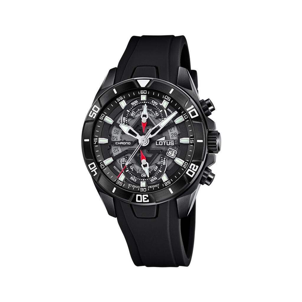 Montre Lotus Vortex Noir - Montres &eacute;tanches Homme | Marc Orian